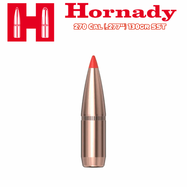 Hornady 270 Cal (.277") 130gr SST - 250 ct